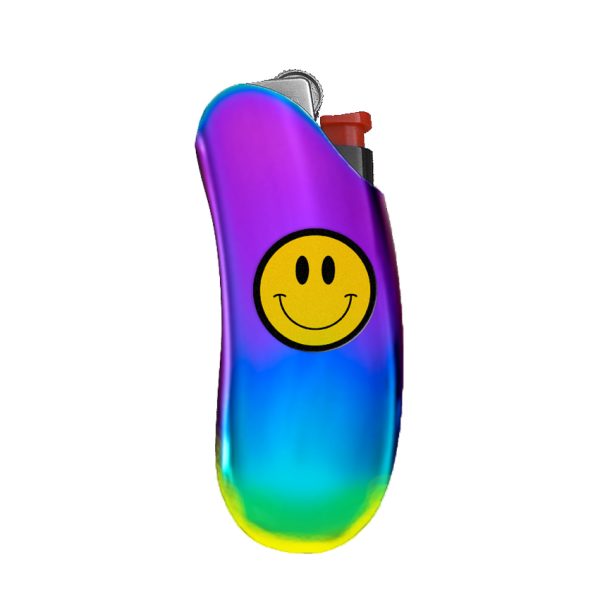 Rainbow Smiley Face Lighter Case - Playful Protection