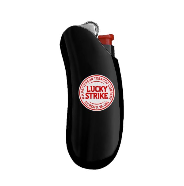 Matte Black Red & White Lighter Case - Classic Combo