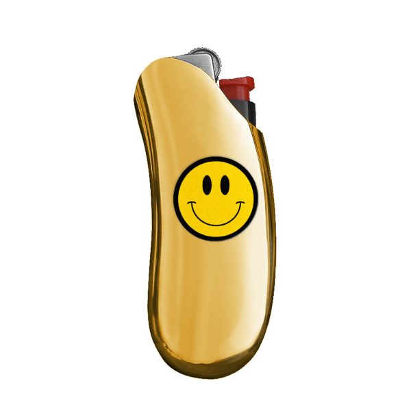 Gold Smiley Face Protective Case - Cheerful Style