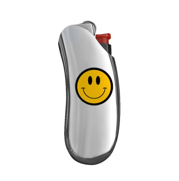 Light Gray Smiley Face Protective Cover - Playful Design