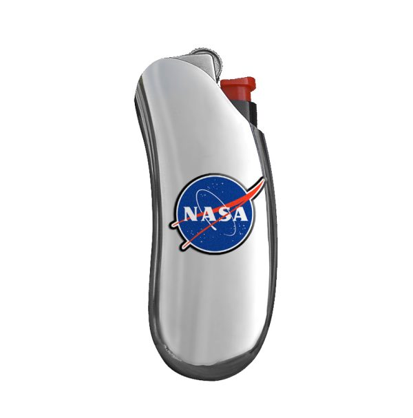Rice White NASA Lighter Case - Space Exploration Theme